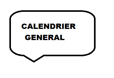 Calendrier Général Seniors, Jeunes, Féminines, U6/U11 et Vétérans